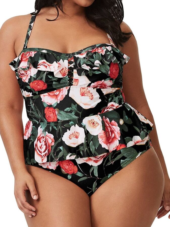 Vintage plus size swimwear