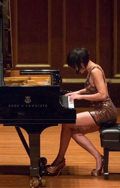 Hard-on in concert hall