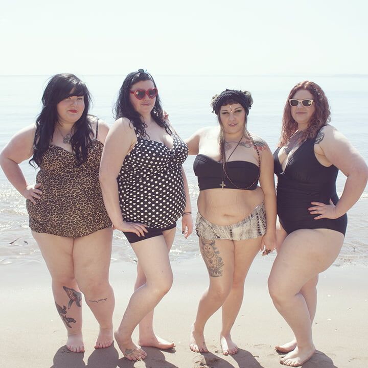 Vintage plus size swimwear