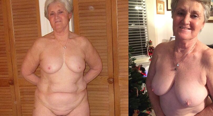 Grannies standing naked