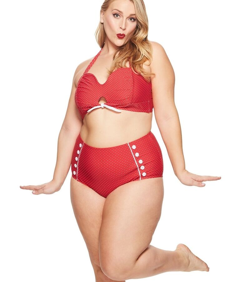 Vintage plus size swimwear