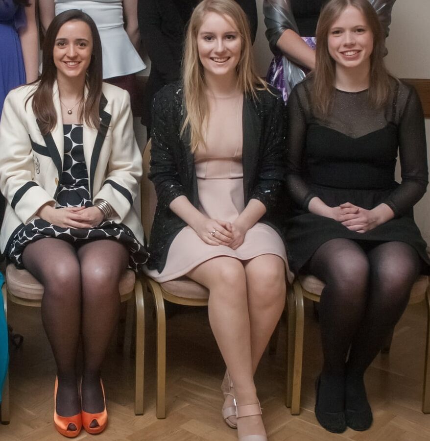 Boat Club Posh Girls in Pantyhose