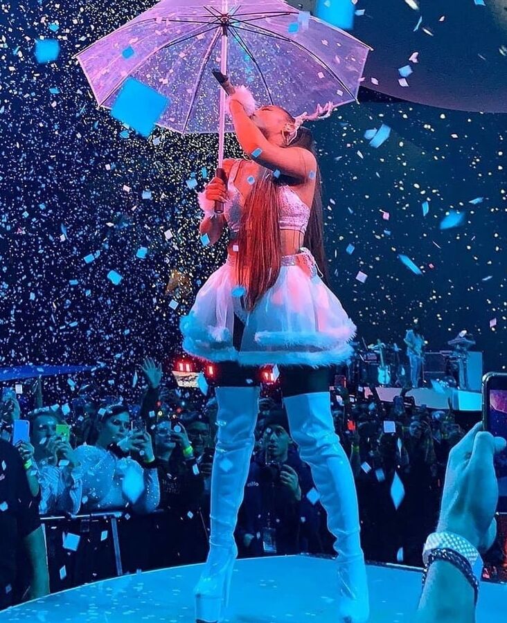 Ariana Grande White Boots (Sweetener World Tour)