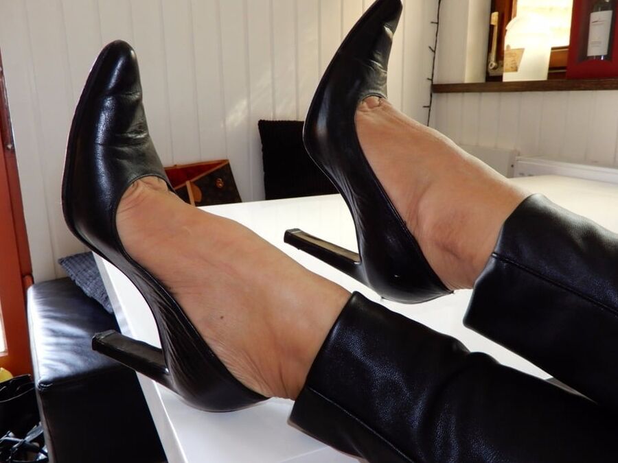 Sexy Milf, High Heels, Stocking Fotoshooting