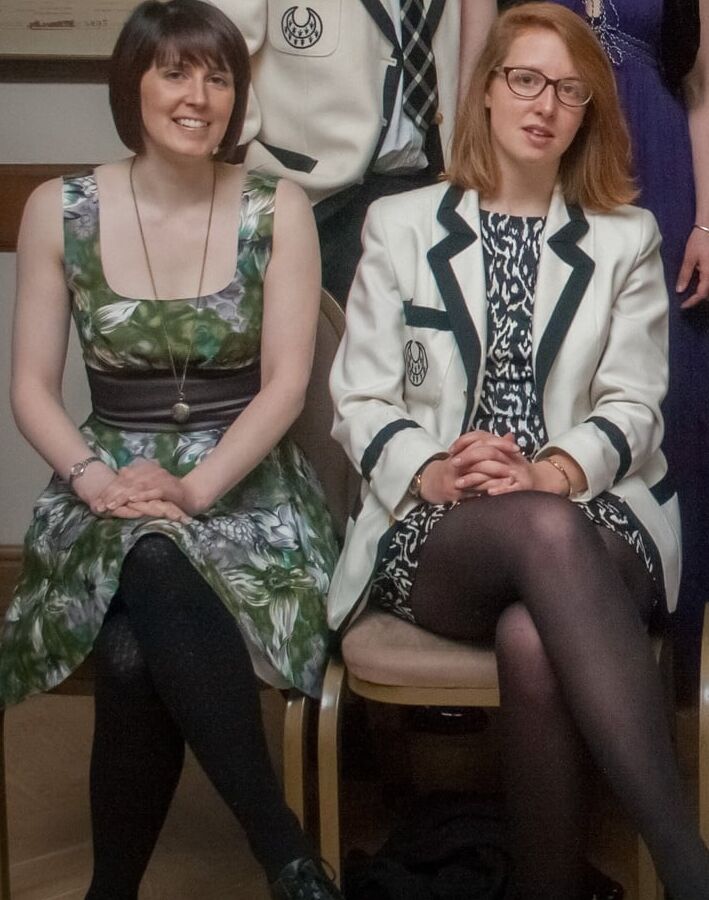Boat Club Posh Girls in Pantyhose