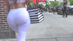 Big ass um white legging