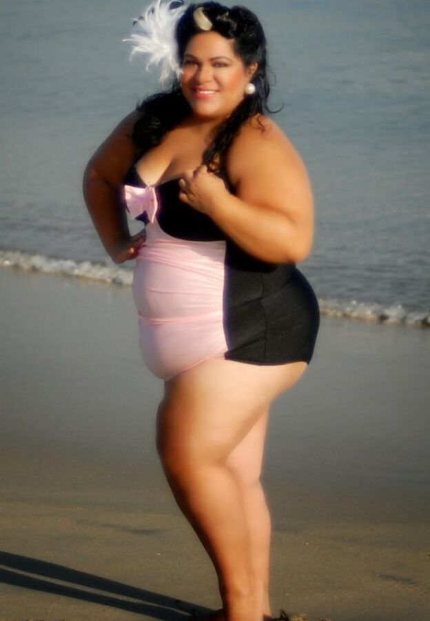 Vintage plus size swimwear