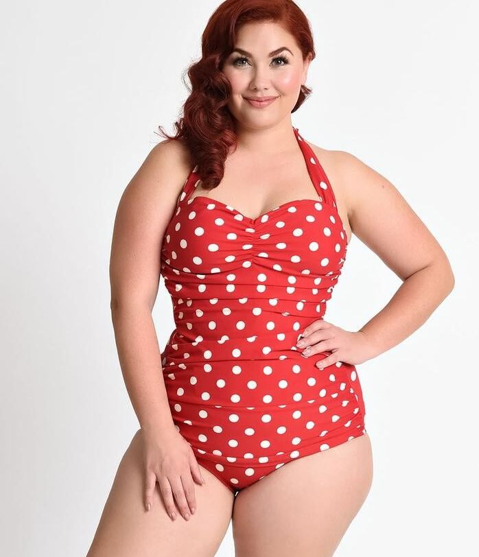 Vintage plus size swimwear