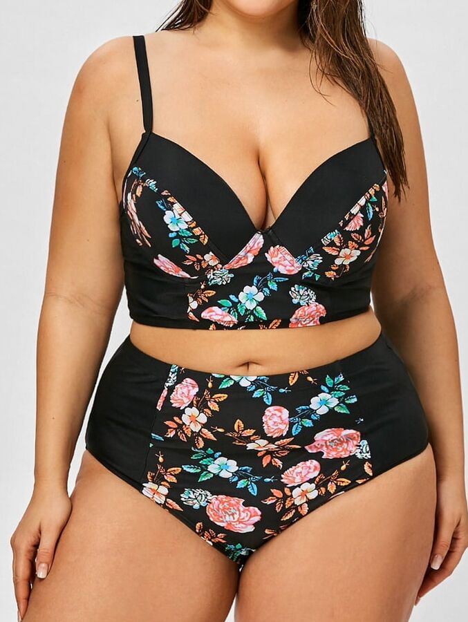 Vintage plus size swimwear