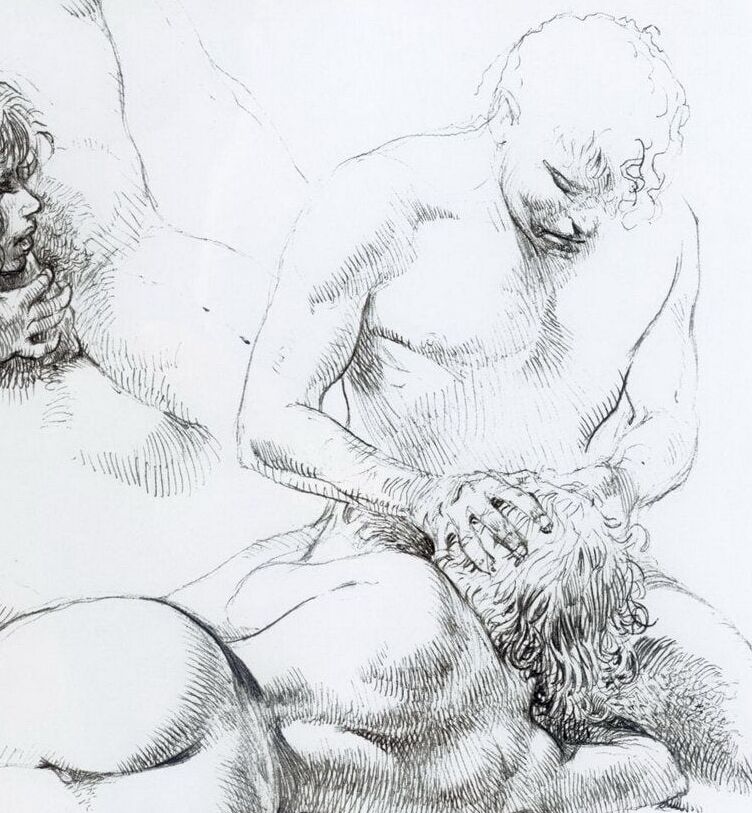 arge assorted erotic drawings