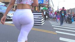 Big ass um white legging