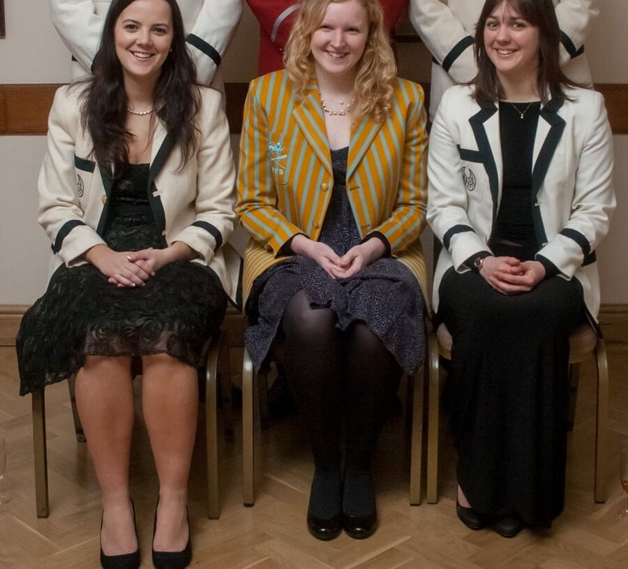 Boat Club Posh Girls in Pantyhose
