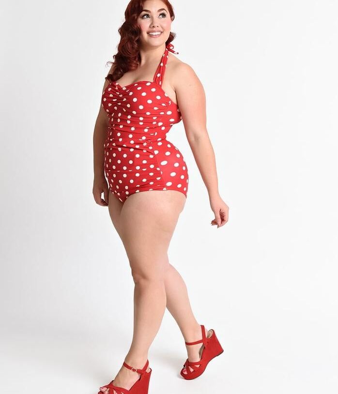 Vintage plus size swimwear