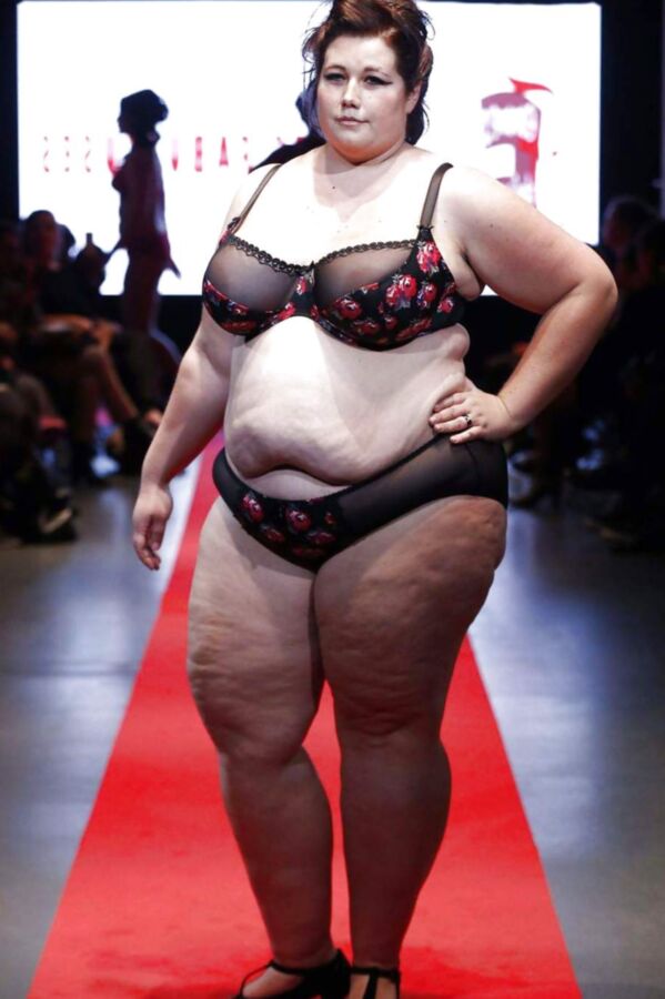 Edie Campbell seethrough at fashion week feb