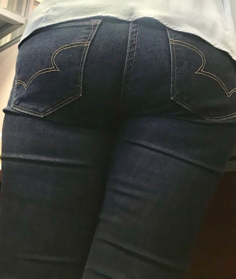 Tight jeans asses