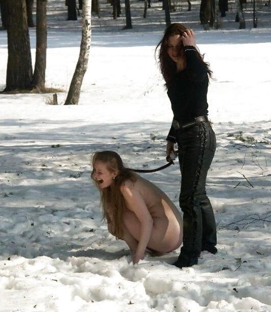 Femdom in the snow