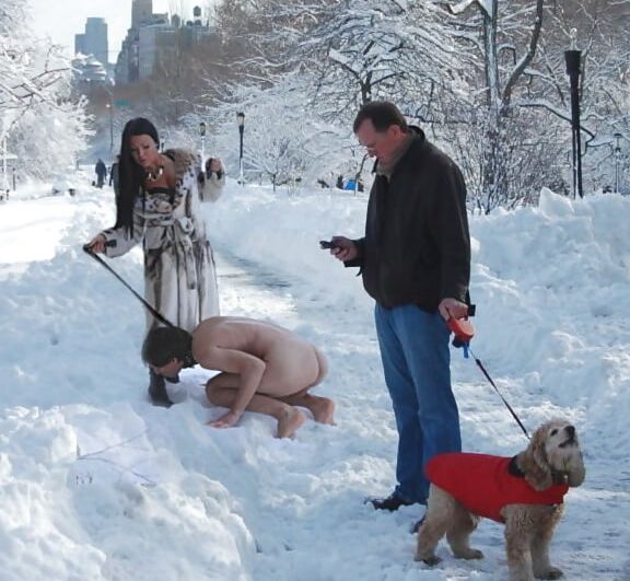 Femdom in the snow