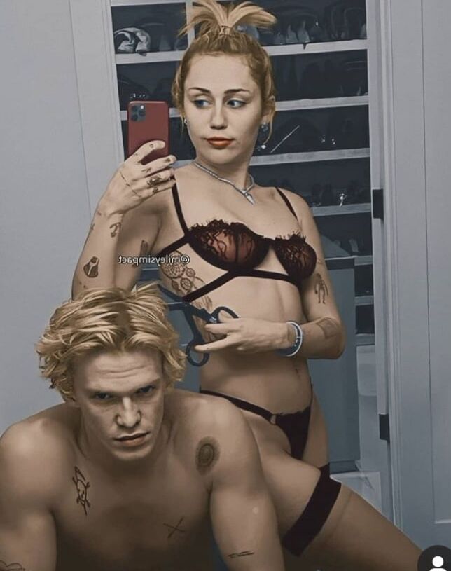 Miley Cyrus in Dessous
