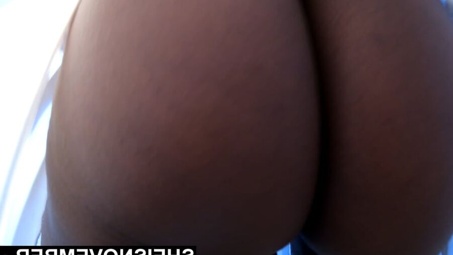 Public Nudity Pretty Black Girl Upskirt On Bike Flashing Ass
