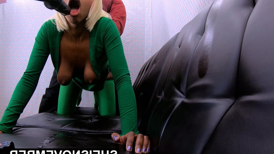 BDSM Black Ebony Titties Nipples Areolas Natural Hangers HD