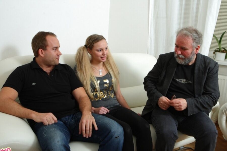 Sexy young maid for old man&;s satisfaction