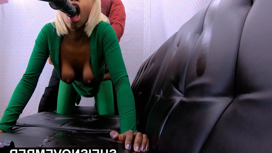 BDSM Black Ebony Titties Nipples Areolas Natural Hangers HD