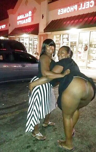 In the parking lot