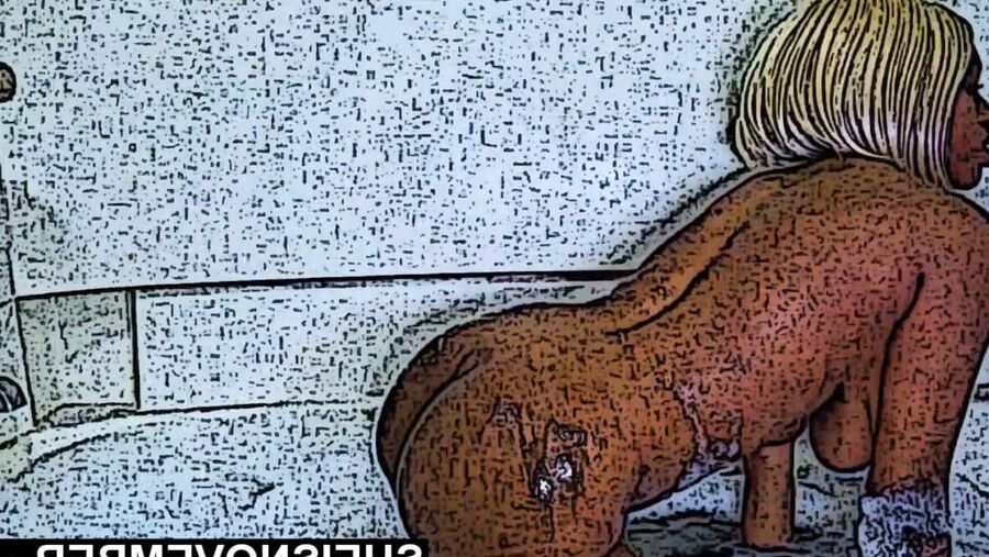 Real Life Hentai Cartoon Anime Shy Ebony Ass &amp; Tits In Tub