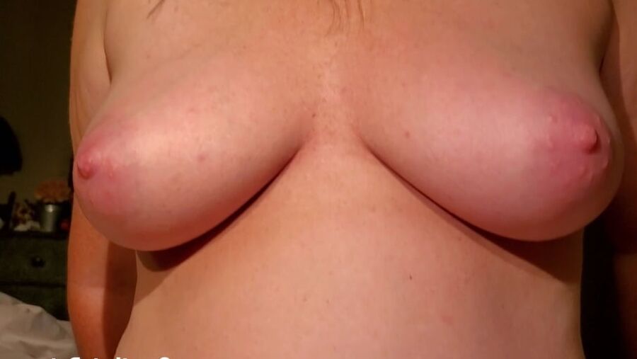 Big Pussy Lips and Tits Sitting on Dick