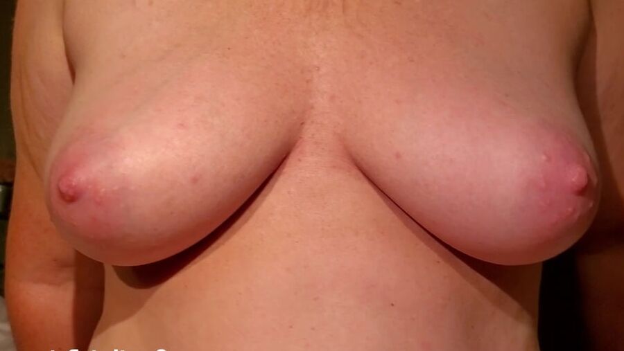 Big Pussy Lips and Tits Sitting on Dick