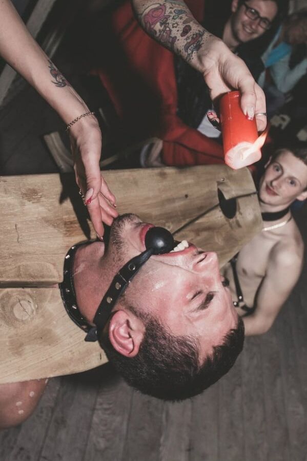 Have a fun evening with slaves