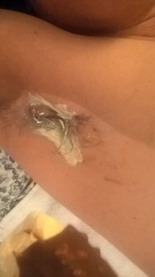Hairy JoyTwoSex Playing With Ice Cream