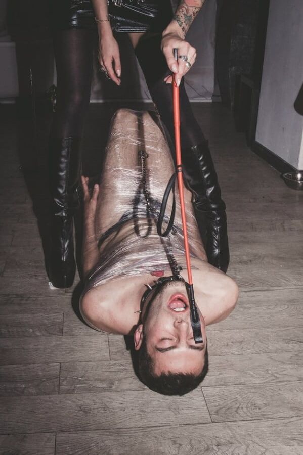Have a fun evening with slaves