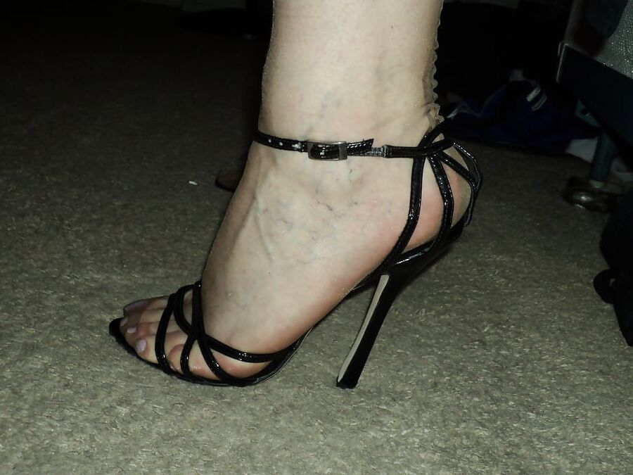 new dress and other outfits and wedge heels and cage heels