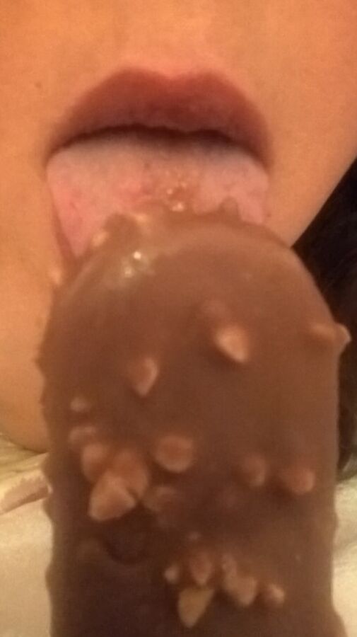 Hairy JoyTwoSex Playing With Ice Cream