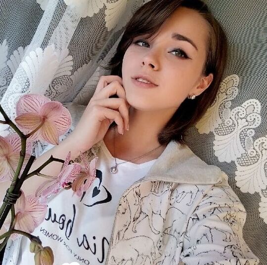 Cute teen loves wearing various black stockings