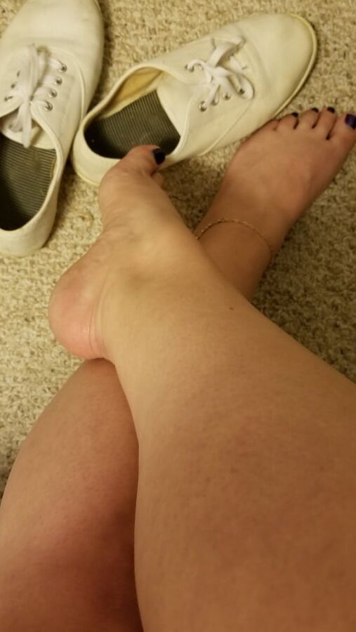 Playing in my shoe closet pretty feet heels flats milf wife