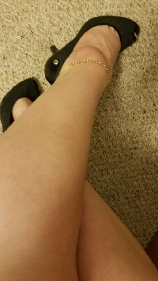 Playing in my shoe closet pretty feet heels flats milf wife