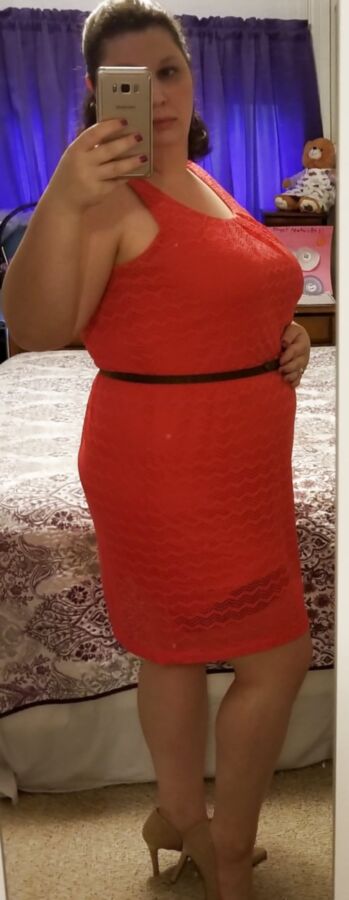 Sweet little secretary off to the office for the day....