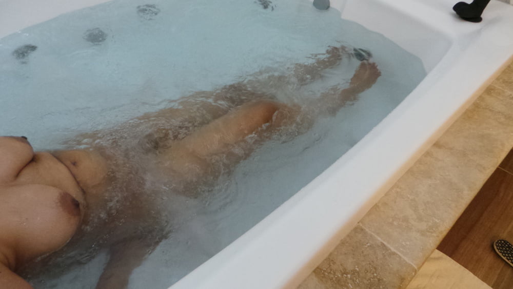 In the hot tub
