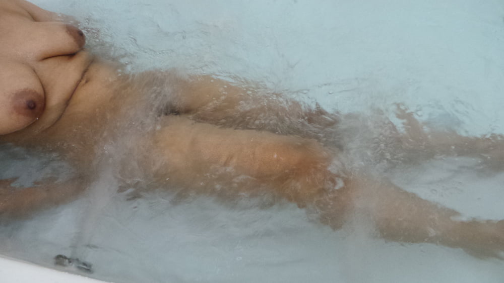 In the hot tub
