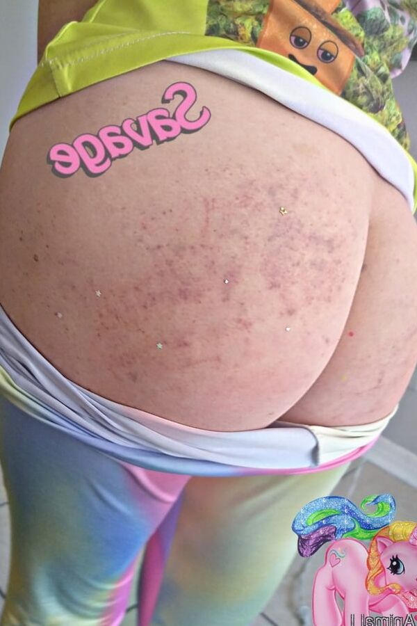 Girls give girls glitter spanks