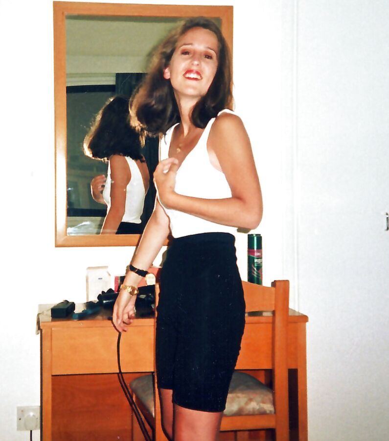 Posing in front of an amateur video shoot