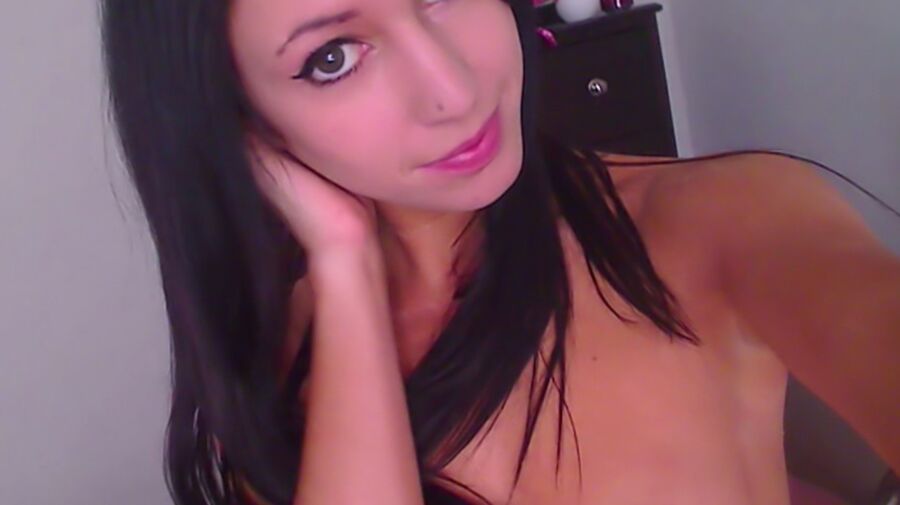 Cute teen girl having fun