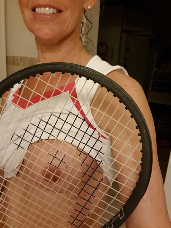 Gym tit flash