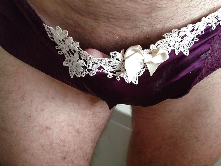 The aftermath of squirting in my panties :)