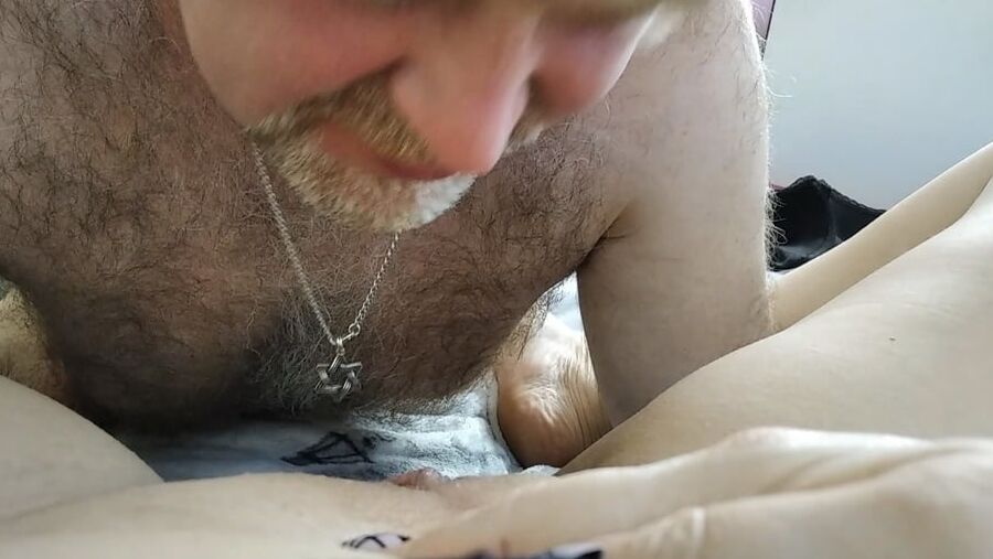 Blowjob, cunnilingus of perky mature Russian MILF-bitch .!.