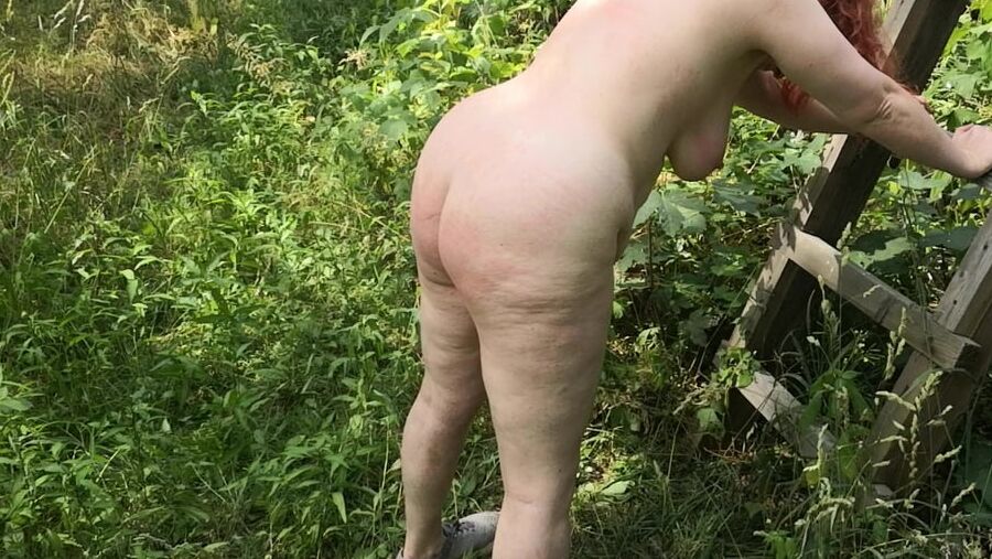 Whip my back in public forest
