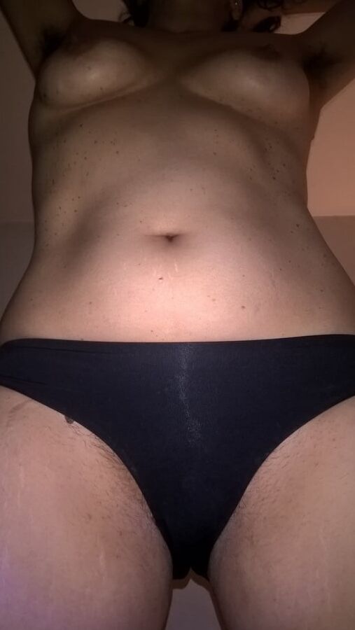 Hairy JoyTwoSex - Black Panties