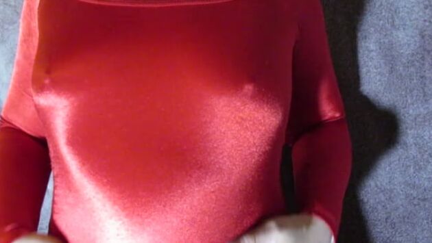 PAWG WIfe in Shiny Spandex Catsuit Bodysuit Unitard